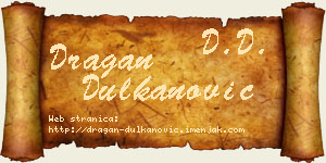 Dragan Dulkanović vizit kartica